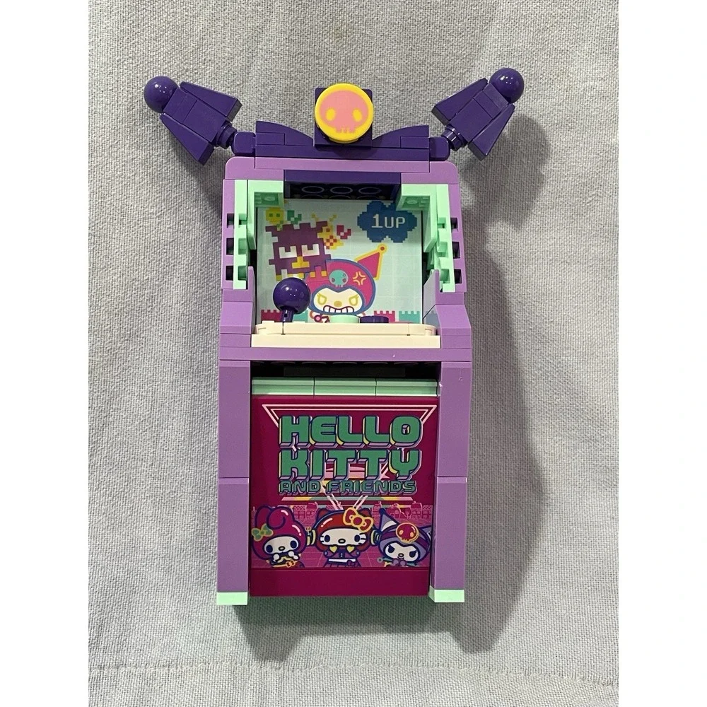 NEW BrickCraft Hello Kitty Kuromi Arcade 72421 111pc Building Set w/ Stickers‎